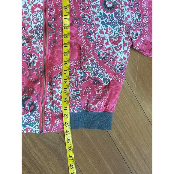 Free People Daytrip Paisley Bomber Jacket XS - Picture 7 of 8